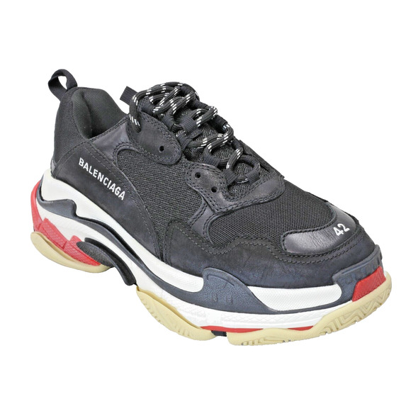 Balenciaga Triple S Lace-Up Trainers Men's Dad Sz42 9 US Used BL-S1205P-B005 - Picture 8 of 10